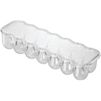 InterDesign Fridge-Freeze Binz Envase para huevos- huevera de plástico apilable para 14 huevos- caja de huevos…